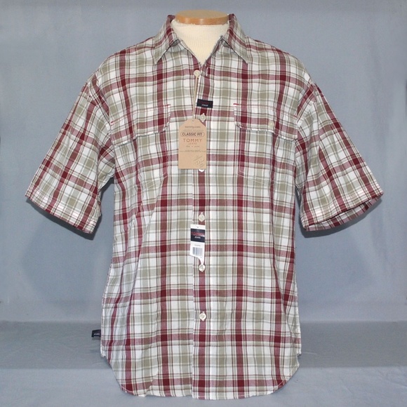Vintage Tommy Jeans Plaid Shirt Size Large - Picture 1 of 8
